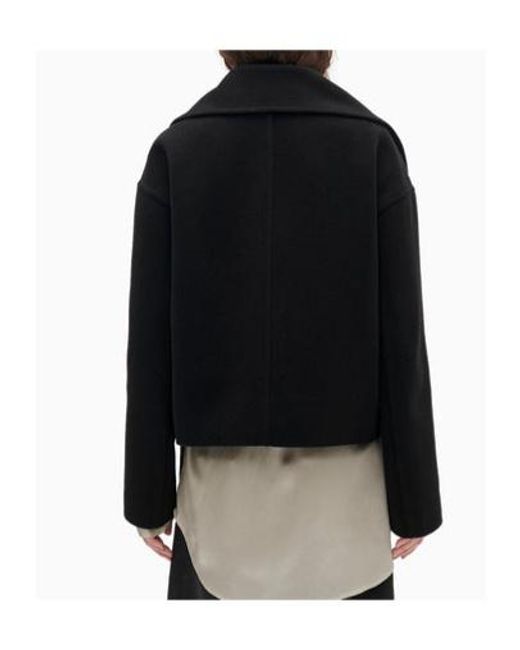 Ann Demeulemeester Black Double Breasted Coat