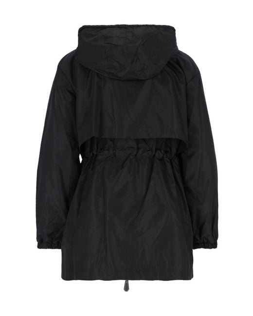 Burberry Black Nylon Hooded Jacket