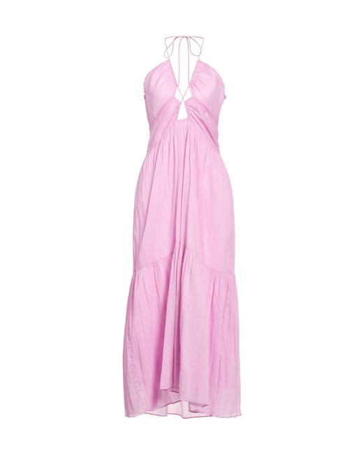 Isabel Marant Pink Sleeveless Waist-Cinching Dress