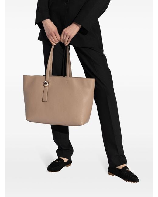 Furla Natural Sfera Zipped-Up Large Tote Bag