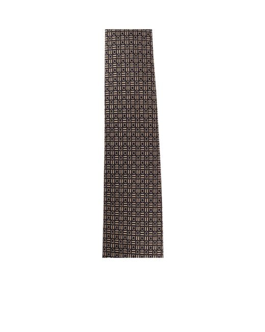 Ferragamo Gray Pointed Tie for men