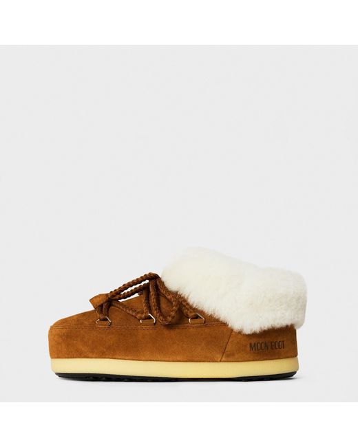 Moon Boot Brown Solid Color Snow Boots