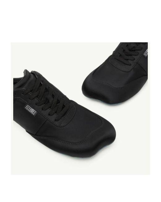 MM6 by Maison Margiela Black Lace-Up Sneakers