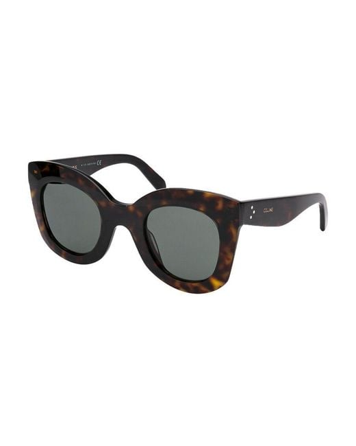 Céline Black Oversize-Frame Sunglasses