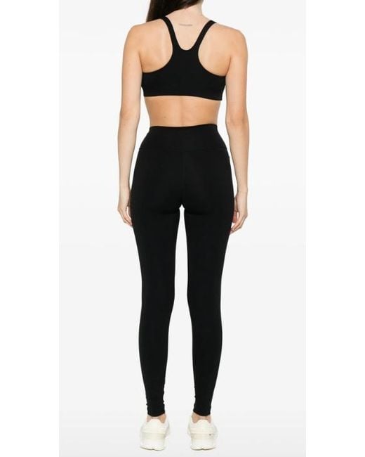 Sporty & Rich Black Logo-Printed Short-Sleeved Vest