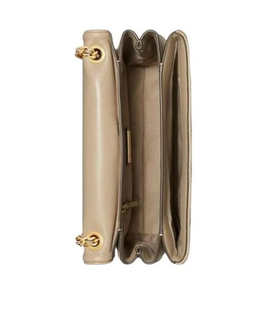 Tory Burch Natural Flap Shoulder Bag