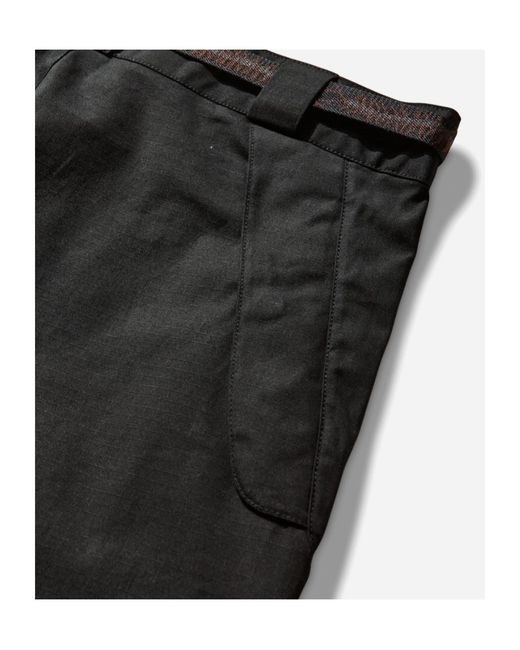 Roa Black Centipede Belted Wide-Leg Pants for men