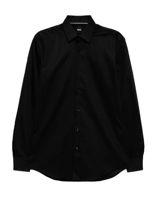 Boss Black Cotton Shirt for men