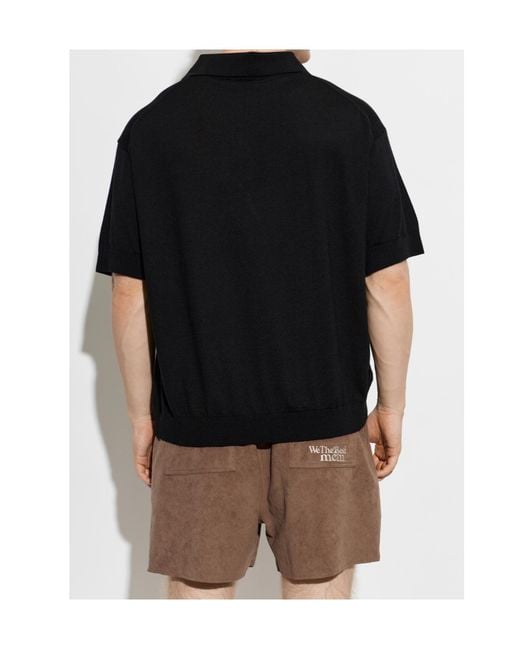 MCM Black X Dj Khaled Knit Polo Shirt for men