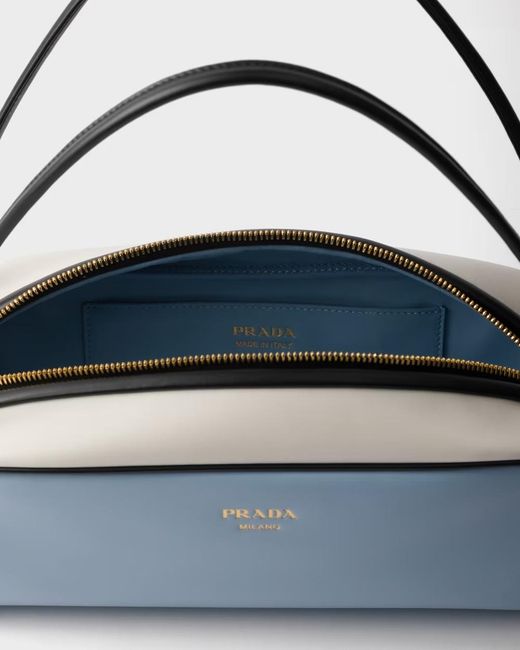 Prada Blue Swing Smooth Leather Shoulder Bag