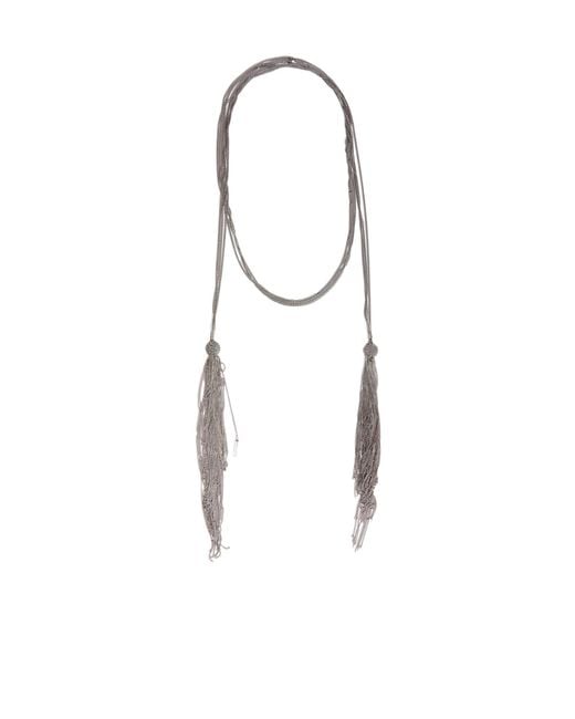 Ann Demeulemeester White Ieta Multi-Chain Necklace