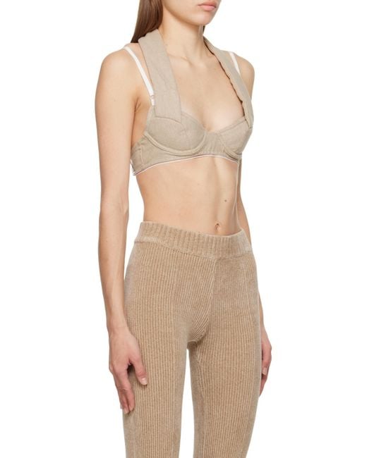 Jacquemus Natural Double Neck Bra