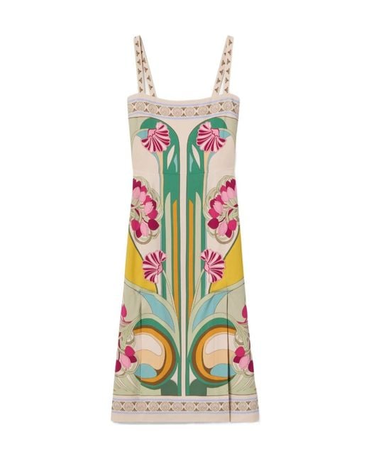 LaDoubleJ White La Doublej Floral Print Midi Dress