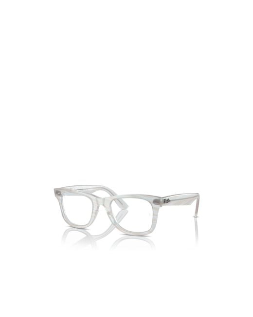 Ray-Ban White Wayfarer Ease Glasses for men