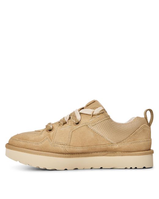 Ugg Natural Lo Lowmel Lace-Up Sneakers