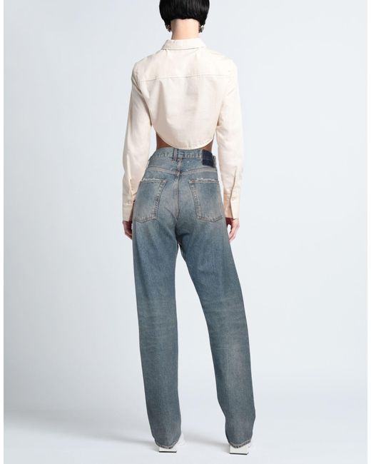 Maison Margiela Blue Straight-Leg Jeans