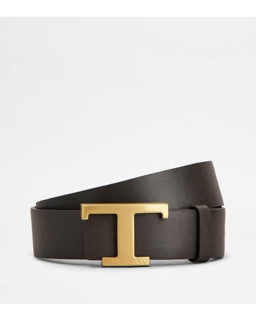 Tod's Brown Double-Sided Leather Belt