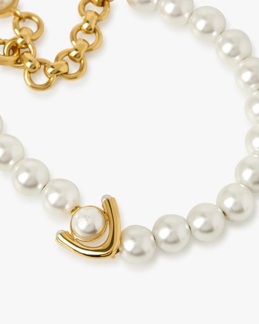 Casablanca Metallic Lotus Pearl Bracelet for men