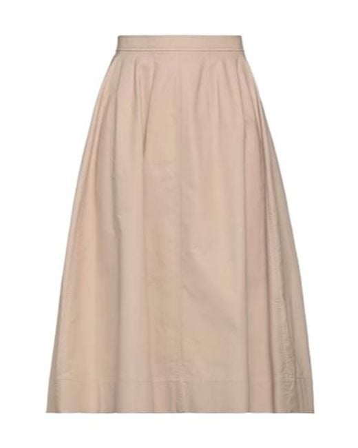Chloé Natural Minimalist Midi Skirt