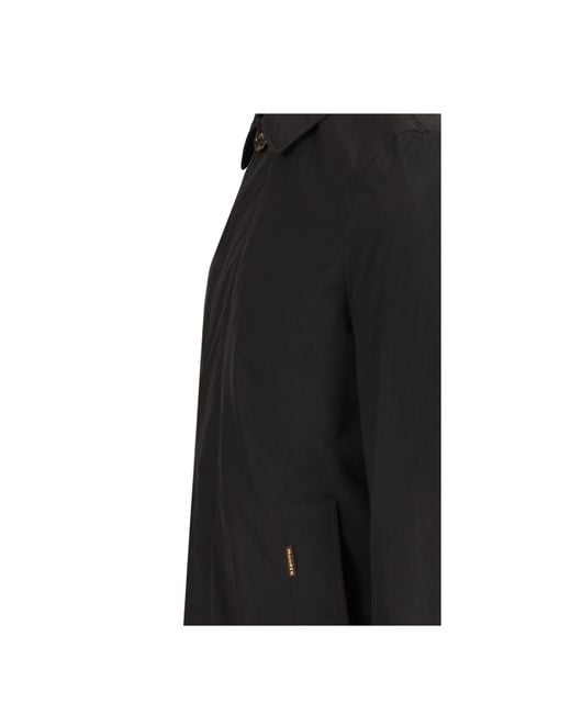 Moorer Black Vittor Ac Long Nylon Jacket for men