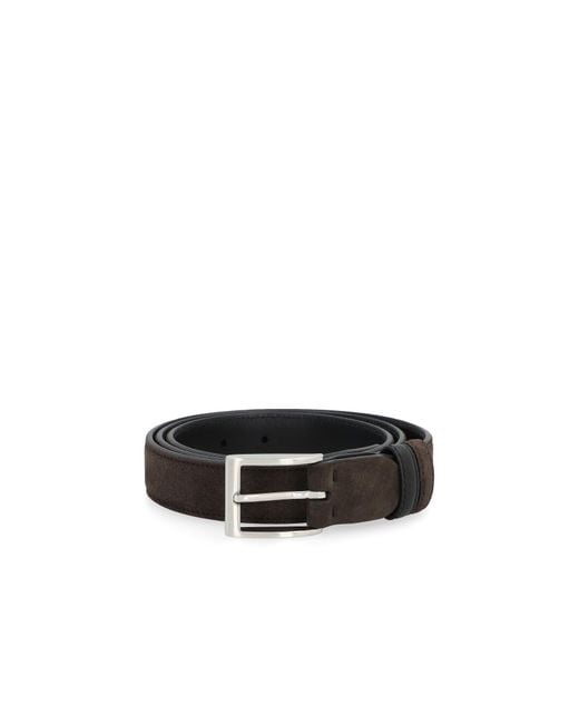 Hogan Black Logo Detailed Buckled Belt for men