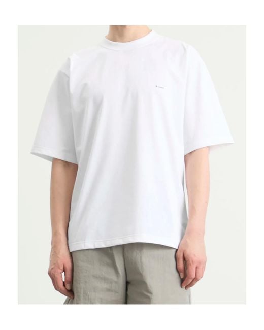 Goldwin White Graphic T-Shirt for men