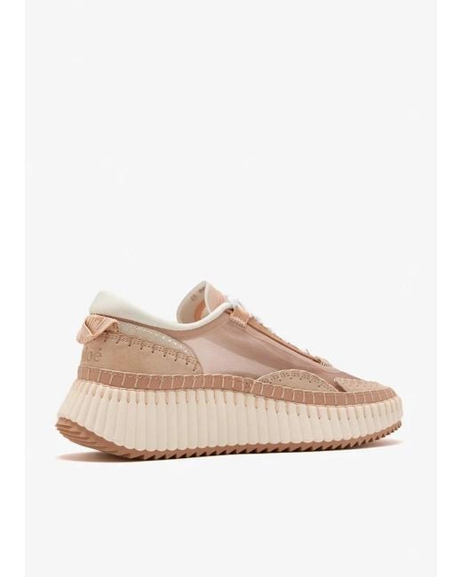 Chloé Pink Chloé Nama Sneakers
