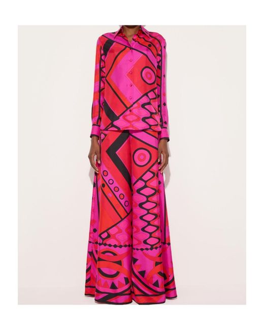 Emilio Pucci Pink Pucci Vivara Printed Shirt