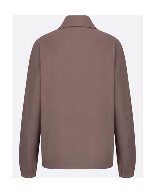 Dior Brown Zipped Blouson for men