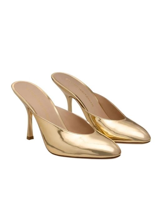 Stuart Weitzman Natural Madison Mule 85