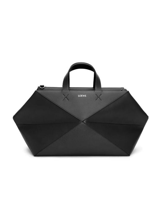 Loewe Black Puzzle Fold Duffle Bag for men