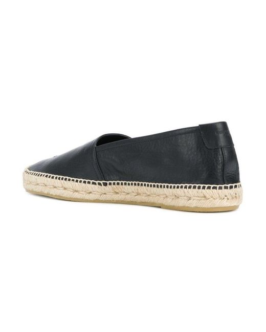 Saint Laurent Blue Cassandre Slip-On Espadrilles for men