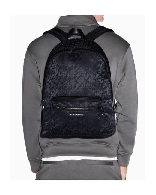 ARMANI EXCHANGE Blue Technical Fabric Backpack for men