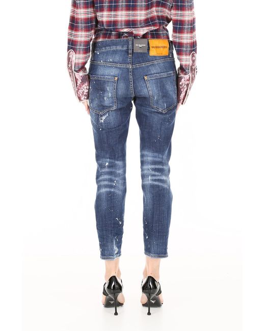 DSquared² Blue Imitation Nine-Cent Cotton Jeans