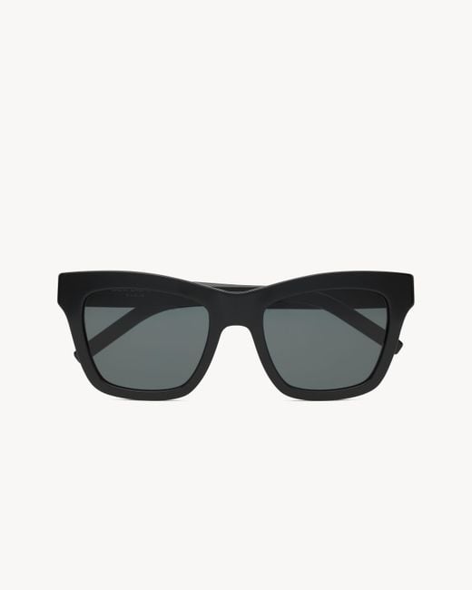 Saint Laurent Metallic Sl M156 Square-Frame Sunglasses