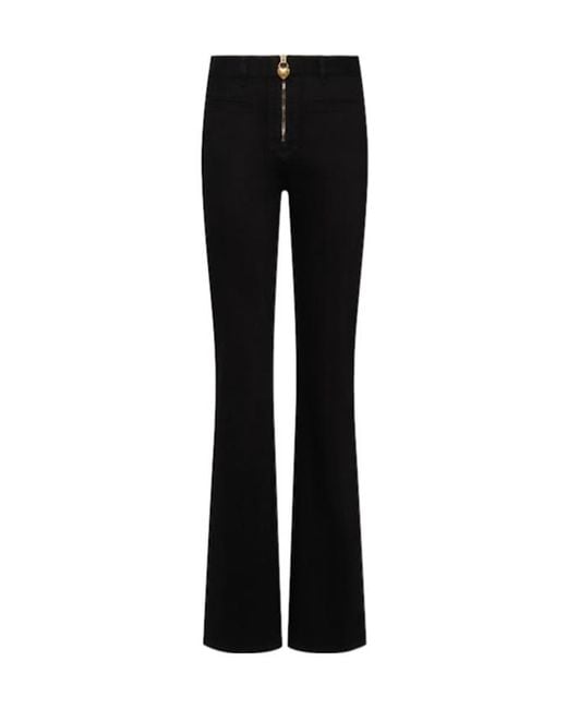 Chloé Black High Rise Straight Pants