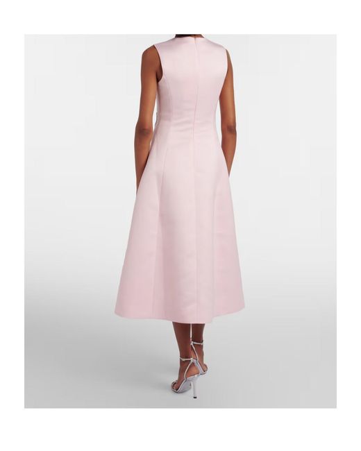 Leo Pink Floral-Appliqué Cocktail Dress