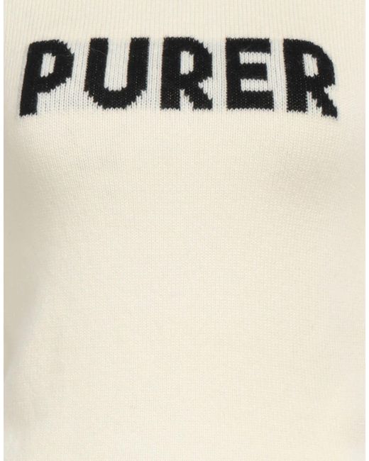 Sportmax Natural Two-Tone Lightweight Knit Short-Sleeve Top