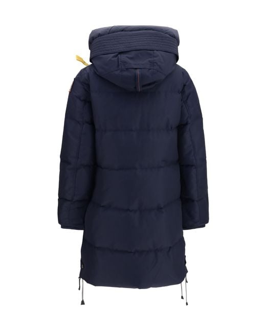 Parajumpers Blue Jacket Bear Long Down Jacket