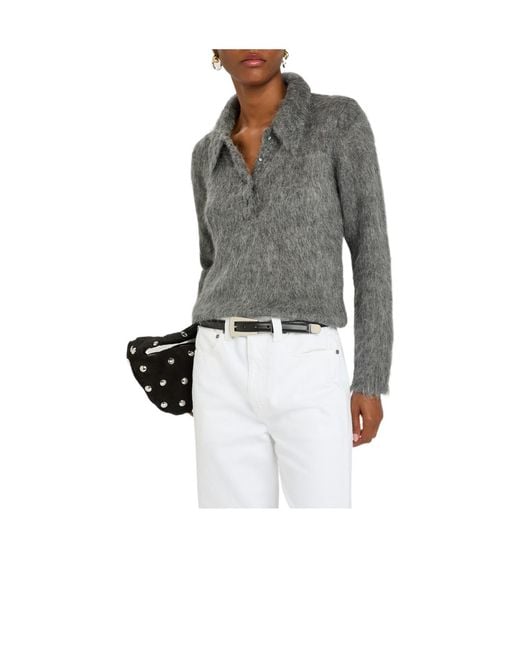 Khaite White Lucca Leather Belt