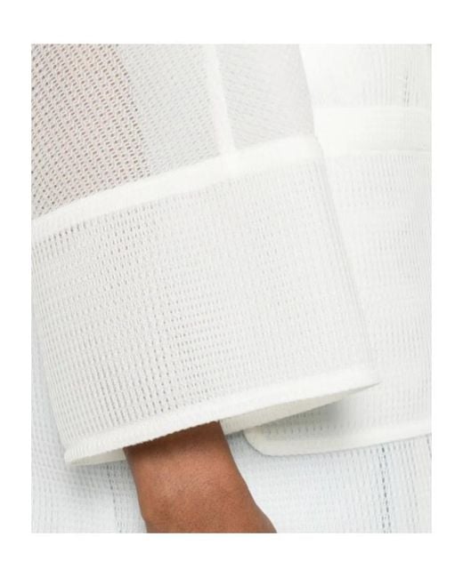 Herno White Patch-Pocket Coat