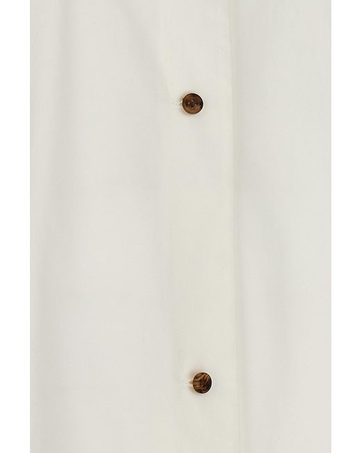 The Row White Rigel Buttoned Shirt