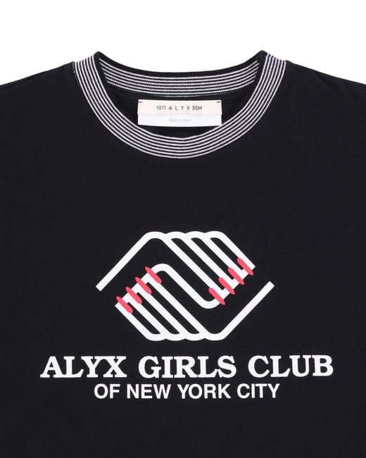 1017 ALYX 9SM Black T-Shirt With Round Neck And Short Sleeves for men