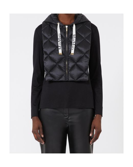 Max Mara Black Drawstring Hood
