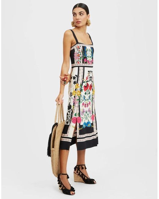 LaDoubleJ White Buy Me A Martini Floral-Print Dress