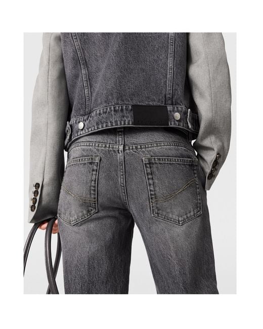 Stella McCartney Gray Panelled Denim Jacket
