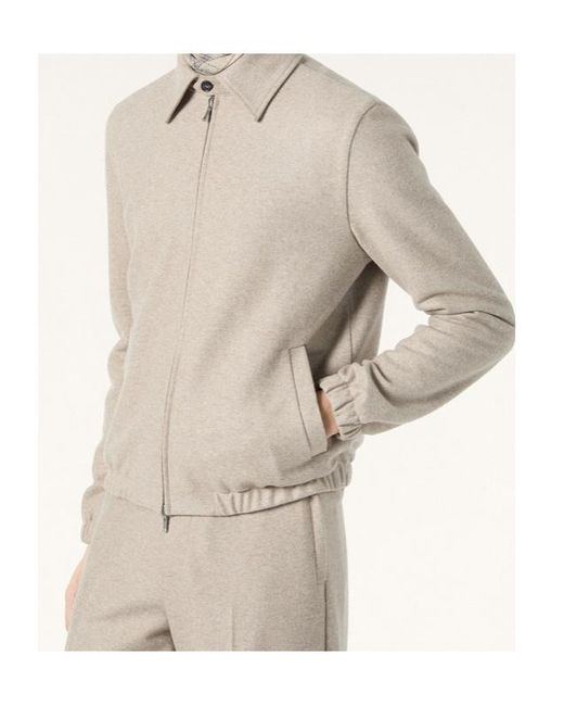 Loro Piana Natural Breia Bomber Jacket for men