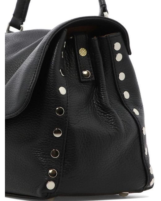Zanellato Black Postina Daily Small Shoulder Bag