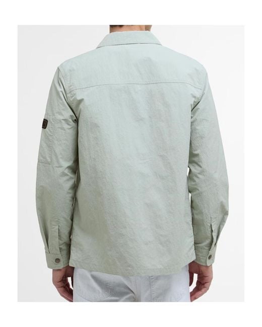 Barbour Green Shirt-Style Casual Jacket for men