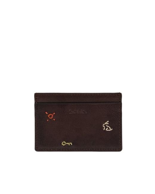 Paul Smith Purple Patterned Card Holder for men